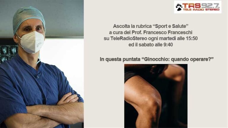 Il ginocchio quando operare