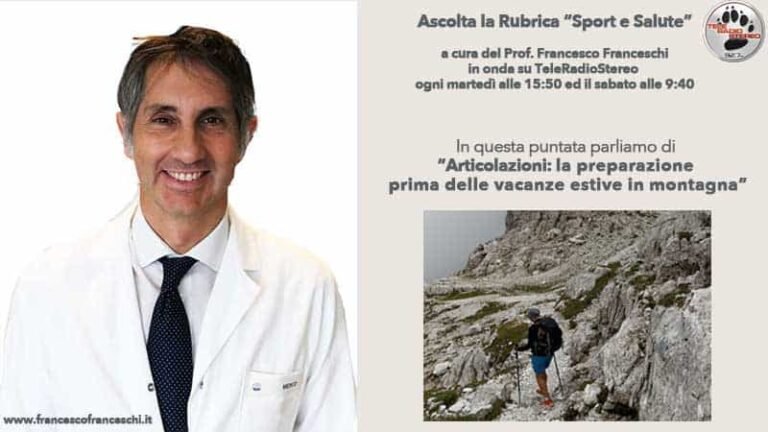Articolazioni e vacanze estive in montagna